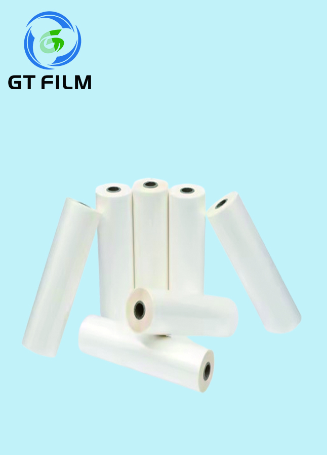 Gloss 22mic BOPP thermal lamination film 27mic custom thickness for printed paper protection