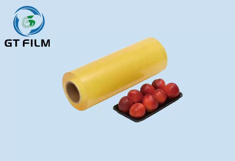 Transparent soft wrap stretch film roll food hot stick shrink pvc film for fruit and vegetable preservation