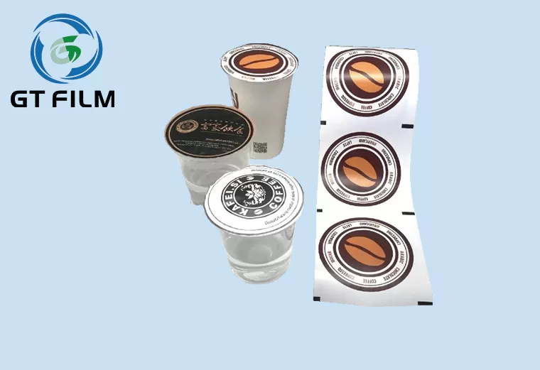 Custom logo printing coffee milk tea dessert drink plastic sealing film cover cup, transparent U-shaped plastic cup